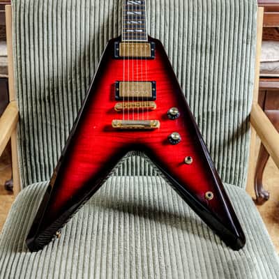 Gibson 50th Anniversary Flying V 2008 - Brimstone Burst image 2