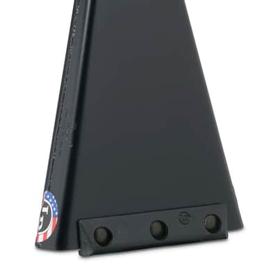 Latin Percussion LP009-N Classic Ridge Rider Rock Cowbell with Self-Aligining .5" Mount - Black with Yellow Edge image 1