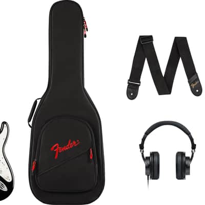 Squier Affinity Series Stratocaster Mustang Micro Pack - Laurel Fingerboard - Black - Gig Bag - HD9 - US - CA - EU - AU - JP image 8