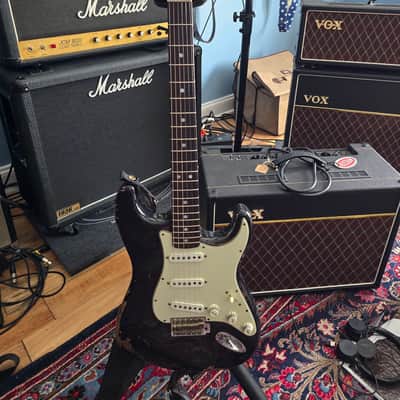 Fender Custom Shop Michael Landau '68 Stratocaster Relic 2022 - Black image 1