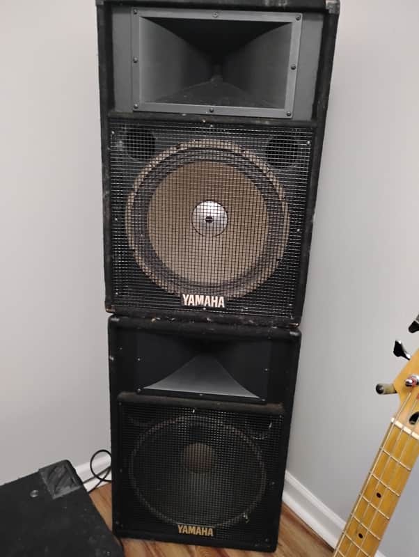 Yamaha S115IV(Pair)Made in U.S.500/1000w VG Cond. image 1