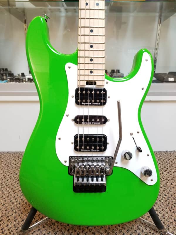 used 2021 Charvel Pro-Mod So-Cal Style 1 HSH FR M in Slime Green, Excellent Condition! image 1