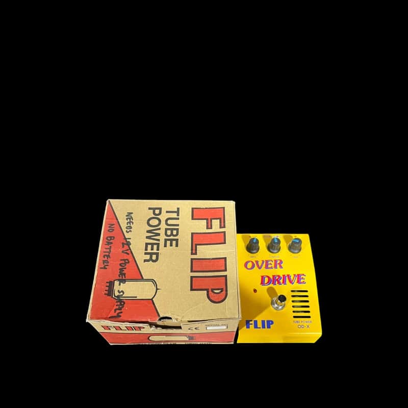 Guyatone - Tube Power Overdrive - 1980s - Black/Yellow X14493 image 1