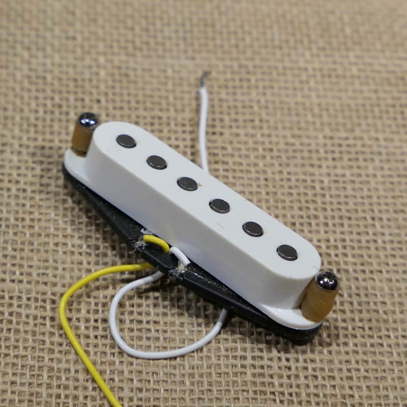 Pickup Bridge White, Genuine 1998 Fender American Standard Stratocaster Same Day Shipping #DV10 image 1