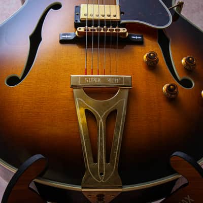 GIBSON USA Custom Shop Historic Super 400 CES "Tobacco Burst + Ebony" (1997) image 6