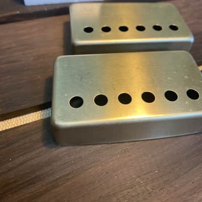 General Vintage Tone  Pair PAF pickup cover made in Natural steel Germany made quality 49.2 pole spa image 2