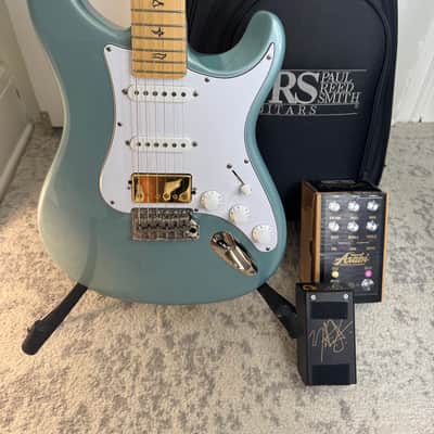 PRS Silver Sky (Polar Blue, Maple Neck) w/ Suhr Asatobucker + Signed Jackson Audio Asabi Pedal image 15