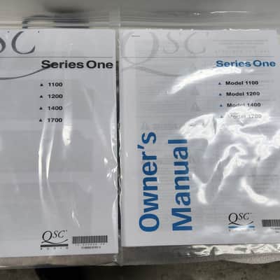 QSC Vintage Series One Model 1400, 200 watts 8 Ohms, made in USA image 5