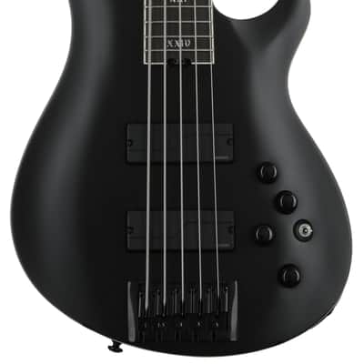 Schecter SLS Evil Twin-5 Bass Guitar - Satin Black image 2