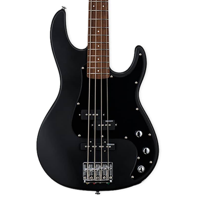 ESP LTD AP-204 Bass Guitar - Black Satin image 1
