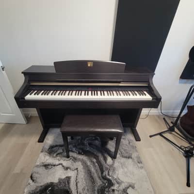 Yamaha Clavinova CLP-340 Digital Piano and Stool - Dark Wood | Reverb