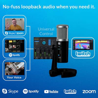 PreSonus Revelator USB Condenser Microphone 2020 - Present - Black image 2