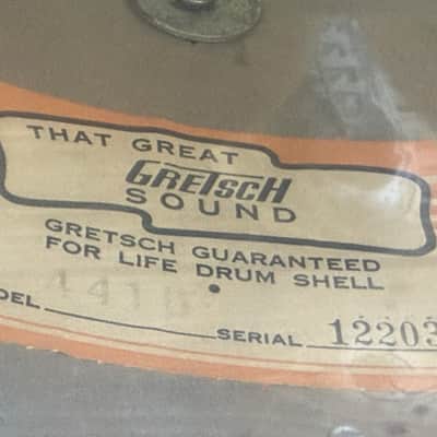 Gretsch 4416 Stop Sign Badge Tom 9x13 c. 1971 image 11