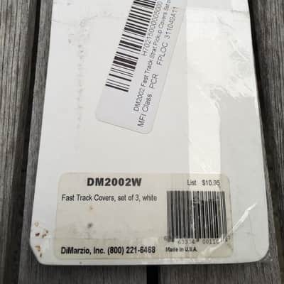 DiMarzio Fast Track Rail Pickup Covers White / Black image 3