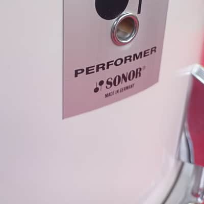 Rare 1990 Sonor Performer 14"x12" Tom - Late Poplar Edition (Made in Germany, White, Date Stamp 200) image 12