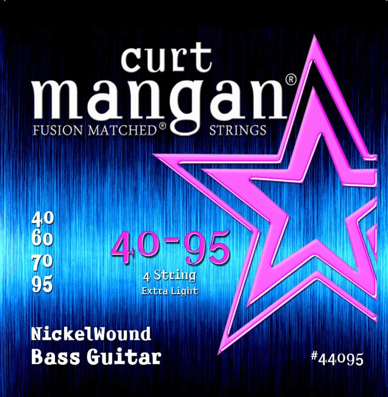 2019 Curt Mangan 40-95 Wound Extra Light Bass Set Nickel