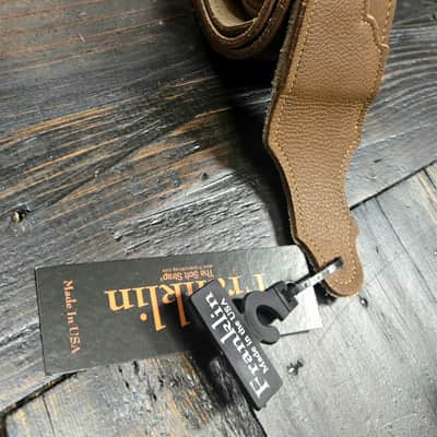 Franklin Strap 2.5" Original Natural Glove Leather Guitar Strap Caramel image 1