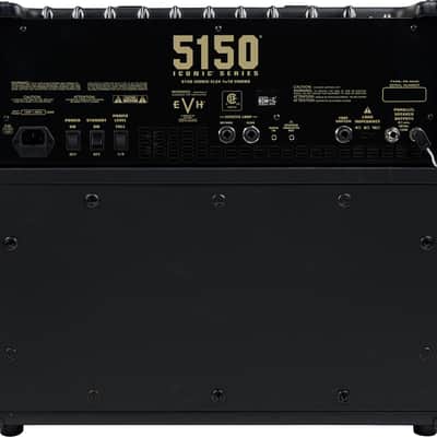 PRE-ORDER! 2025 EVH 5150 Iconic Series 15W EL34 1X10 Combo amp - Black / Gold image 3