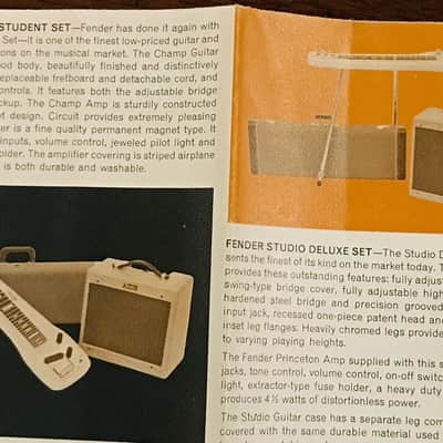 Original Vintage 1961 Fender Fold-Out Catalog image 11
