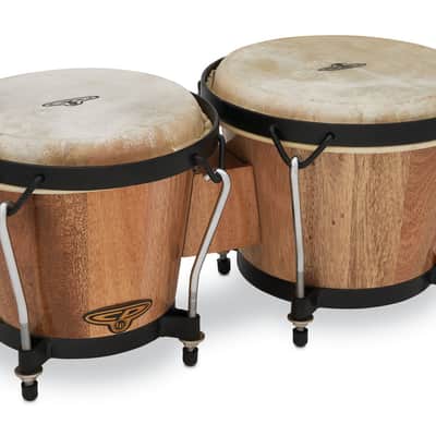 Latin Percussion LP CP Trad 6" - 7" Bongo Oak Natural Black (CP221-AW) image 2