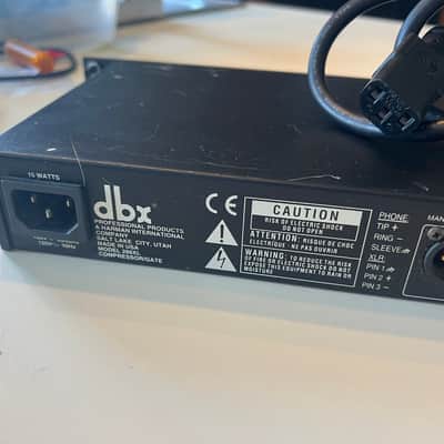 dbx 166XL Stereo Compressor / Limiter / Gate with IEC power cable & rack mount bolts/washers image 8