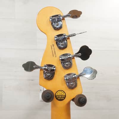 Used Fender American Ultra II Jazz Bass V Bass Guitar White image 4