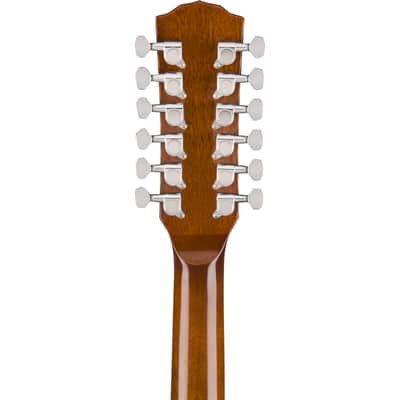 Fender CD-140SCE 12-String Acoustic Electric Guitar -Walnut Fingerboard, Natural image 6