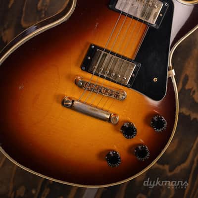 Gibson M2M Les Paul Custom Tobacco Sunburst Murphy Lab Heavy Aged image 3