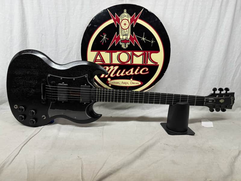 Gibson Limited Edition SG Tribute Raven Guitar with EMGs  2022 - Satin Ebony