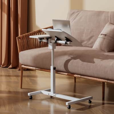 Rolling Adjustable Laptop Desk – Mobile DJ & Music Production Workstation imagen 3