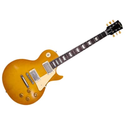1958 Les Paul Standard Reissue Heavy Aged Lemon Burst Gibson image 1