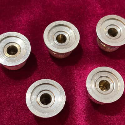 5 1960's Chrome Vox Chrome Amp Knobs All US Amps including Super Beatle Buckingham image 2