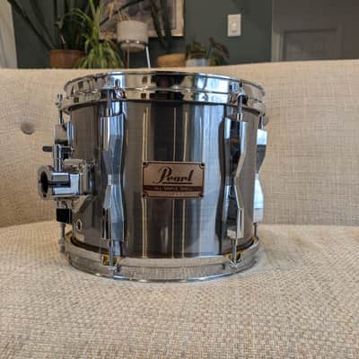 Pearl Maple Shell MX 10" x 8" Tom 1980s - Brushed Silver Metallic image 2