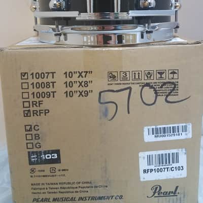 Pearl Pre-Order Reference Pure 10x7" Piano Black Tom Drum | Special Order |  Ships Worldwide | Authorized Dealer image 2