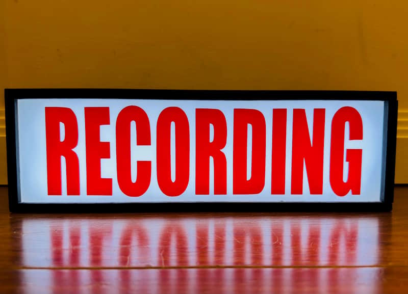 RECORDING Light Box with Remote Control for Music Studio, Podcast, Radio image 1