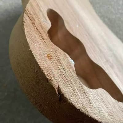 Unfinished Mahogany HHH Guitar Body DIY Project image 7