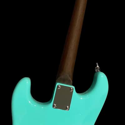 Billy Handy Junior’s GAS Station Custom S Style Hardtail Parstcaster - Seafoam Green - Solid Rosewood Neck image 8