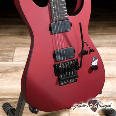 ESP LTD M-1000 Fishman Fluence Floyd Rose Guitar – Candy Apple Red Satin image 3