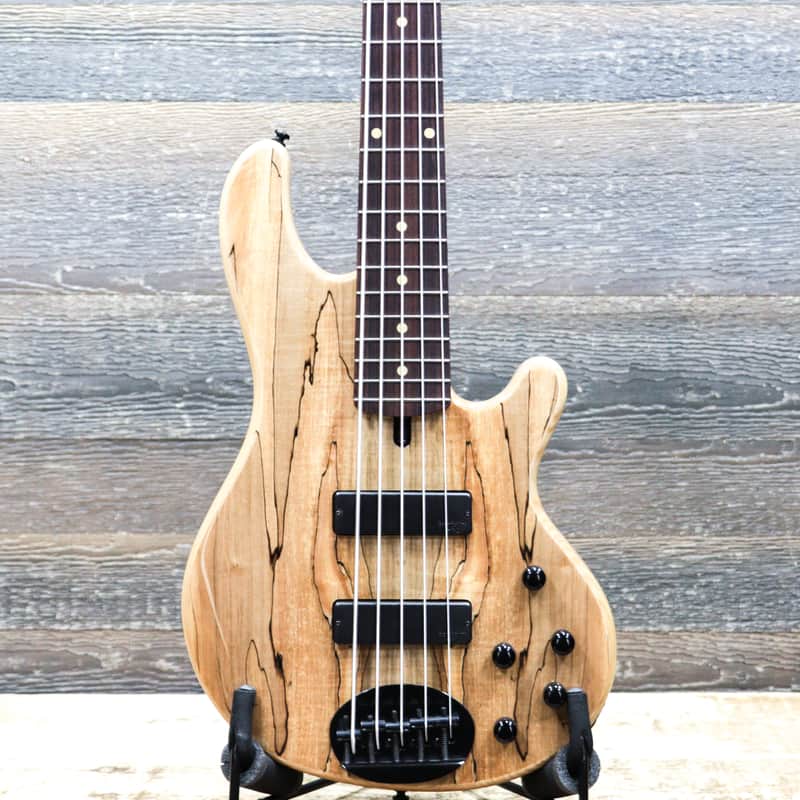 Lakland Skyline Series 55-01 Deluxe Spalted Maple Natural 5-String Electric Bass image 1