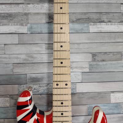 EVH Striped Series Red Black White Electric Guitar image 5