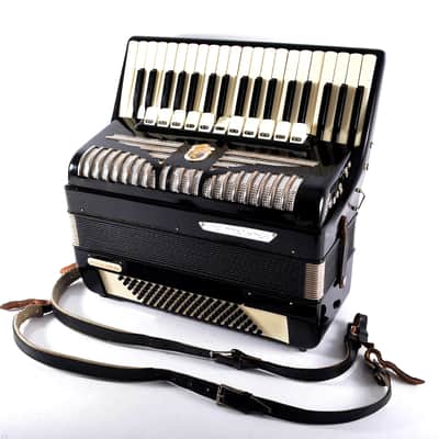 German Made Top Piano Accordion Weltmeister Elegance - 96 bass, 16 reg. + Original Hard Case & Straps - Youtube VIDEOS image 18