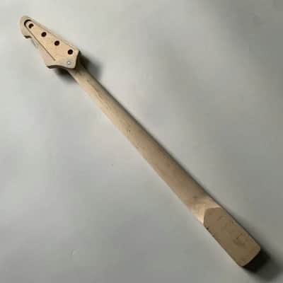 Maple Wood 4 String Bass Neck, 20 Frets Fretboard image 5
