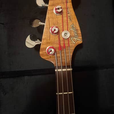 Fender Custom Shop Artisan Maple Burl Jazz Bass NOS - Aged Natural 2024 image 5