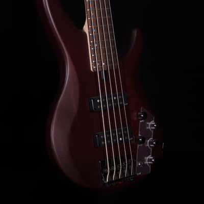 Yamaha TRBX505 5-String Bass, Transparent Brown image 4