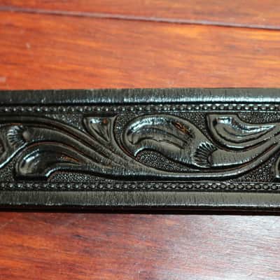 Awesome Tooled Leather Guitar Strap made by "Looper" image 1