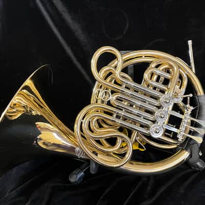 Beautiful Gold Brass Alexander 103 Double Horn image 1