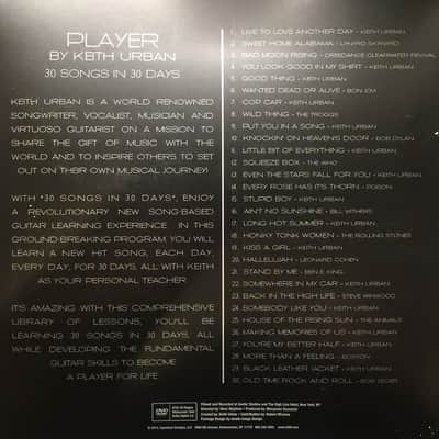 Player by Keith Urban 30 Songs In 30 Days 30-disc DVD Lesson Set image 2