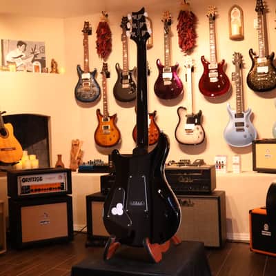 PRS SE Custom 24 Quilt Electric Guitar - Teal Black 1744 image 12