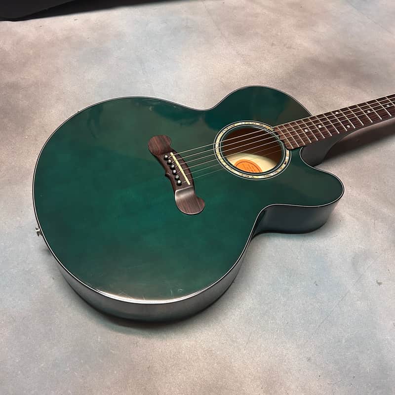 1997 Gibson EC-10 Standard Acoustic Electric Guitar Emerald Green w/OHSC image 1