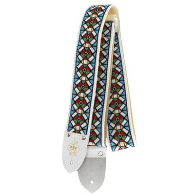 Ace Vintage Reissue Stained Glass Guitar Strap by D'Andrea - Made in the USA image 1